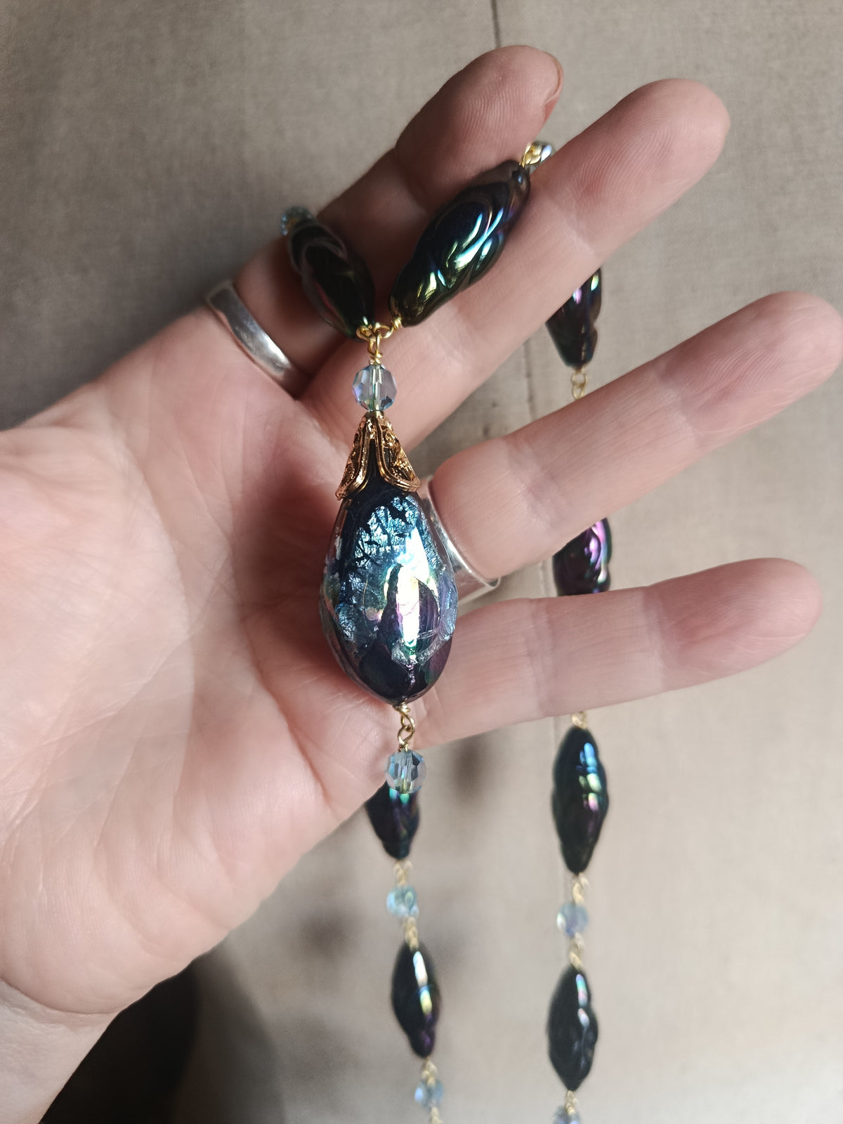 Collier avec des perles de Murano
