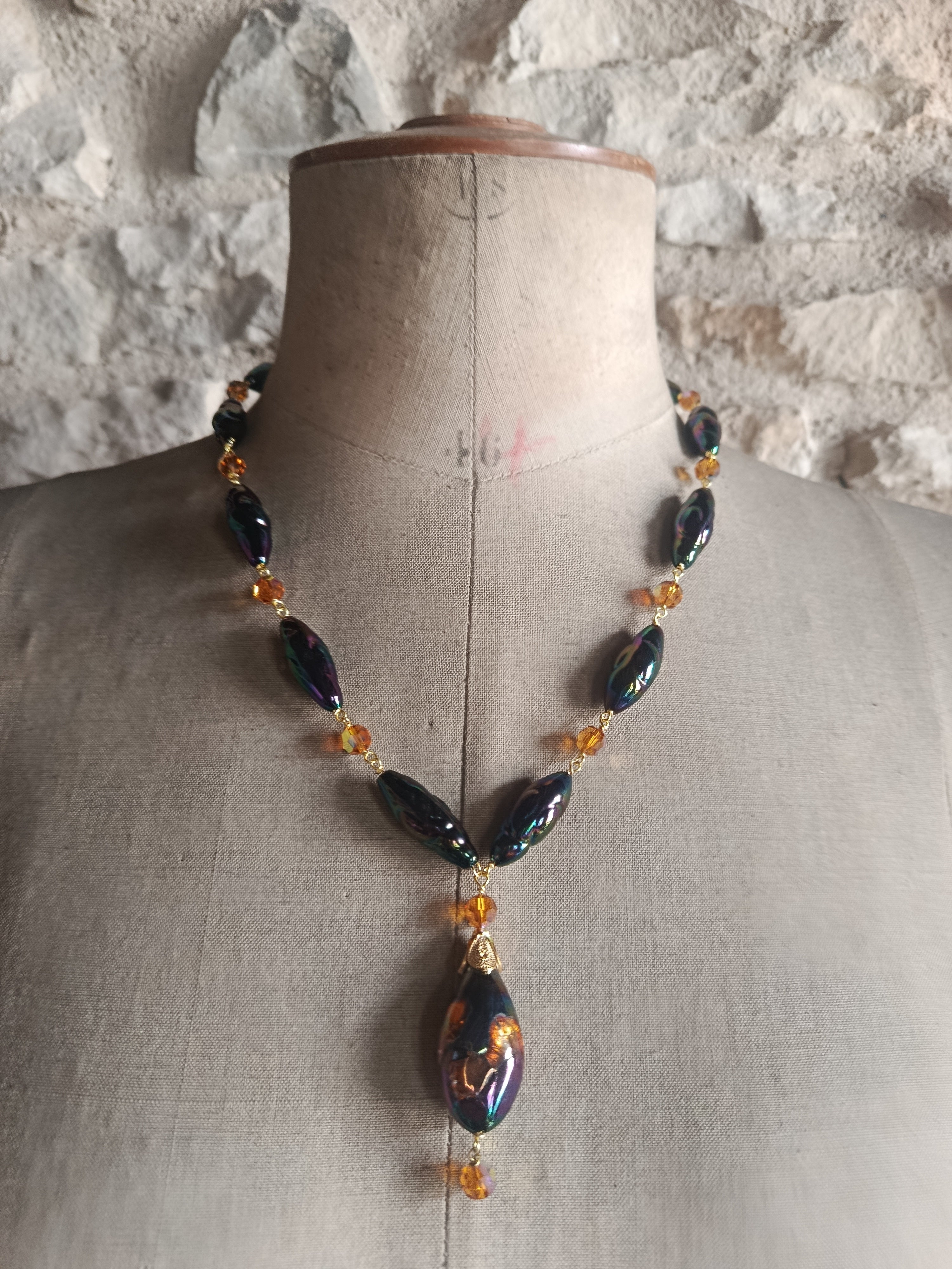 Collier en verre de Murano