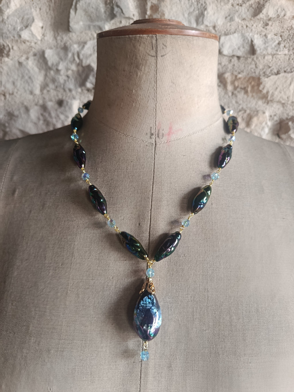 Collier avec des perles de Murano